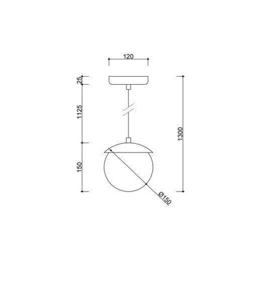 Ummo lampa wisząca Kuul F G9 czarna KLF122P0