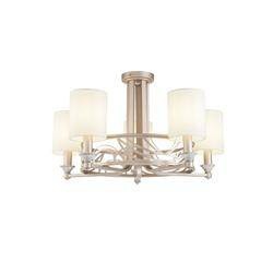Maytoni lampa wisząca Vittoria 5xE14 Ø71cm kremowo/złota H004CL-05BG