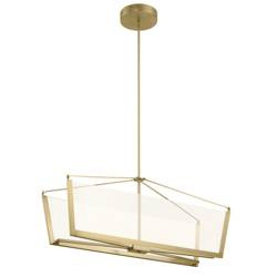 Quintiesse lampa wisząca LED Calters 50,8W 5440lm 3000K złota QN-CALTERS-ISLE-CG