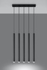 Sollux lampa wisząca Pastelo 5 5xG9 czarna SL.0472