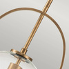 Quintiesse lampa wisząca Somerset E27 mosiężna QN-SOMERSET-P-C-HB