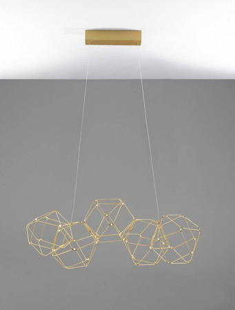 Luces Exclusivas żyrandol / lampa wisząca LED Asis 21,6W 1822lm 3000K złota LE42726