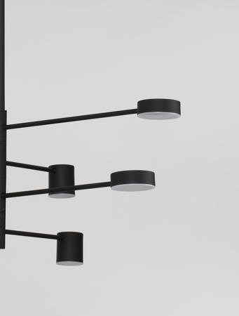 Luces Exclusivas lampa wisząca LED Abel ściemnialna Ø 100 cm 40W 690lm 3000K IP20 czarna LE43205