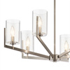 Quintiesse lampa wisząca Nye 6xE14 ocynk QN-NYE6-CLP