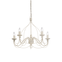 Ideal Lux żyrandol / lampa wisząca Corte 5xE14 biała 005881