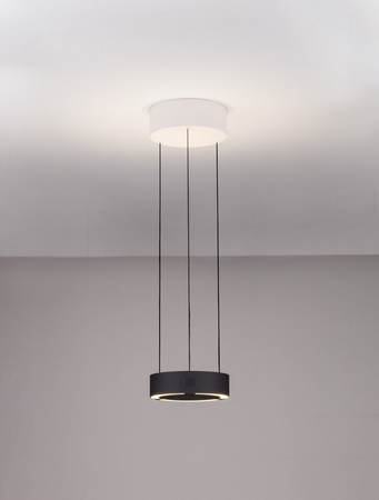 Luces Exclusivas lampa wisząca LED Almay ściemnialna Ø 20 cm 24W 1712lm 3000K IP20 czarna LE44605