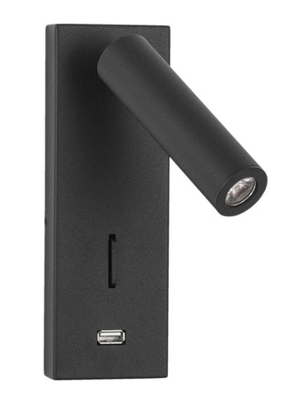 Luces Exclusivas kinkiet (reflektorek) LED Zarzal 3W 210lm 3000K czarny LE42225