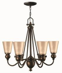 Elstead żyrandol / lampa wisząca Mayflower 6xE27 brązowa HK-MAYFLOWER6