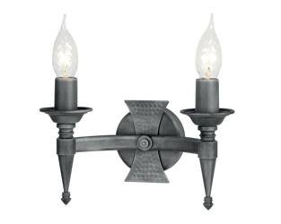 Elstead kinkiet Saxon 2xE14 czarno/srebrny SAX2-BLK-SIL