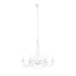 Aldex żyrandol / lampa wisząca Róża 6xE14 biała 397K