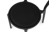King Home Krzesło SLIM czarne - polipropylen,  tkanina PP-134A.BLACK