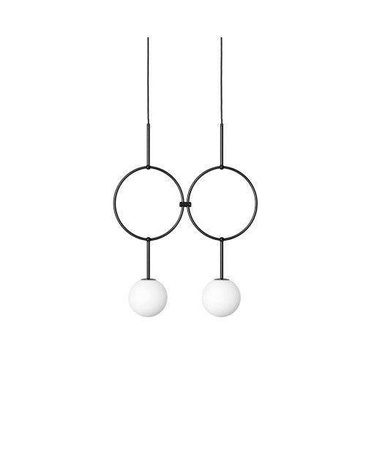 Ummo lampa wisząca podwójna Isuulla B 2xG9 czarna ISB222P0