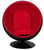 King Home Fotel BALL BLACK czerwony JH-066.BLACK.RED