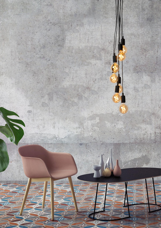 Lucide lampa wisząca Fix Multiple 7xE27 / 60W czarna 08408/07/30