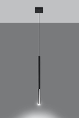 Sollux lampa wisząca Mozaica 1 G9 czarna/chrom SL.0885
