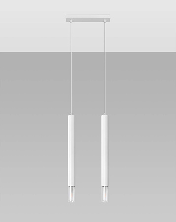 Sollux lampa wisząca Wezyr 2 2xG9 biała SL.0958