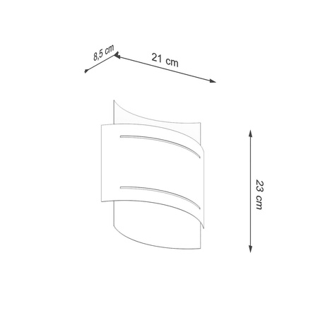 Sollux kinkiet Hestia G9 biały SL.0980