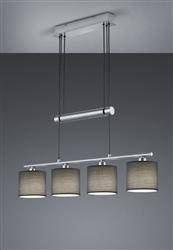 Trio żyrandol / lampa wisząca Garda 4xE14 nikiel mat 305400411