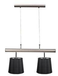 Candellux lampa wisząca Milonga 2xE27 czarna/chrom 32-53541