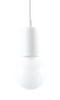 Sollux lampa wisząca Diego 1 E27 biała SL.0569