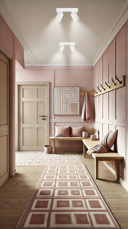 Luces Exclusivas lampa sufitowa LED Galvez GU10 2x10W IP20 biała LE44398