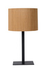 Lucide lampa stołowa Magius E27/40W H52 czarno/drewniana 03529/81/30