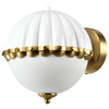 CosmoLight kinkiet Pralines E27 biało/mosiężny W01237WH