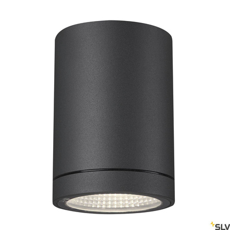 SLV plafon zewnętrzny LED Enola 9W 610lm 3000/4000K 38° antracytowy Ø8,4cm IP65 1003426