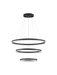 Luces Exclusivas lampa wisząca LED Acacio ściemnialna Ø 80 cm 97W 9452lm 3000K IP20 czarna LE43562