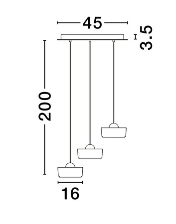 Luces Exclusivas lampa wisząca LED Espinar Ø 50 cm 18W 1151lm 3000K IP20 złota LE44498