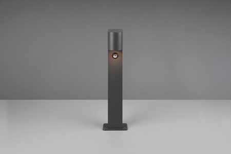 Trio lampa stojąca zewnętrzna z czujnik ruchu Roya GU10 antracytowa 50cm IP44 514260142