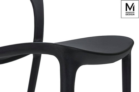 Modesto Design krzesło Zing czarne polipropylen C1028.BLACK