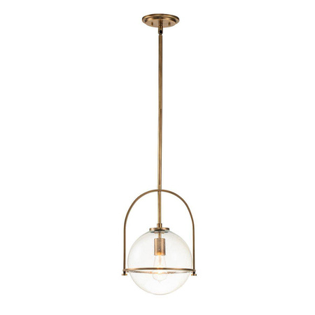 Quintiesse lampa wisząca Somerset E27 mosiężna QN-SOMERSET-P-C-HB