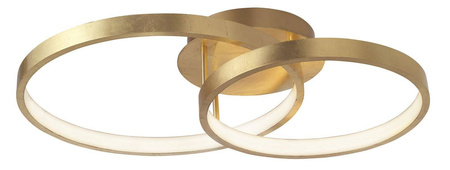 Luces Exclusivas plafon LED Nueve 44W 2650lm 3000K złoty LE41708