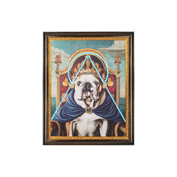 King Home Obraz NEON BULLDOG 80x100 cm KH1501100246
