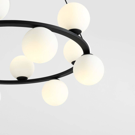 Aldex żyrandol / lampa wisząca Krone 12 12xE14 czarna 1085R1