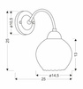 Candellux kinkiet Baida E27 satynowy 21-16317