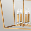 Quintiesse lampa wisząca Stinson 4xE14 mosiężna QN-STINSON-4P-L-DBR