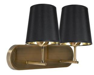 Candellux kinkiet Milonga 2xE27 czarno/patynowy 22-53510