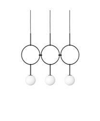 Ummo lampa wisząca potrójna Isuulla C 3xG9 czarna ISC322P0