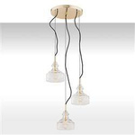 Argon lampa wisząca Cruz 3xE14 mosiężna 1462