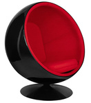 King Home Fotel BALL BLACK czerwony JH-066.BLACK.RED