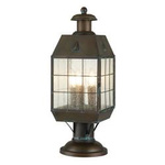 Quintiesse lampa stojąca zewnętrzna Nantucket 3xE14 mosiężna 56,9cm IP44 QN-NANTUCKET3-L-AS