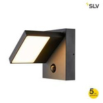 SLV kinkiet zewnętrzny z czunikiem ruchu LED Flat 14W 750lm 3000/4000K antracytowy IP54 1002990