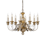 Ideal Lux żyrandol / lampa wisząca Firenze 8xE14 złota 020839