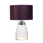 Quintiesse lampka biurkowa Milne 2xE27 + GU10 fioletowa QN-MILNE-TL-AUB