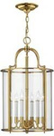 Elstead żyrandol / lampa wisząca Gentry 6xE14 mosiężna HK-GENTRY-P-L-PB