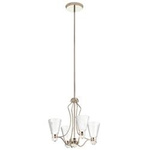 Quintiesse lampa wisząca LED Kayva 24W 1625lm 3000K nikiel IP44 QN-KAYVA9-PN