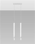 Sollux lampa wisząca Wezyr 2 2xG9 biała SL.0958