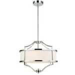 Orlicki Design żyrandol / lampa wisząca Stesso Cromo S 4xE27 biała/chrom OR80902
